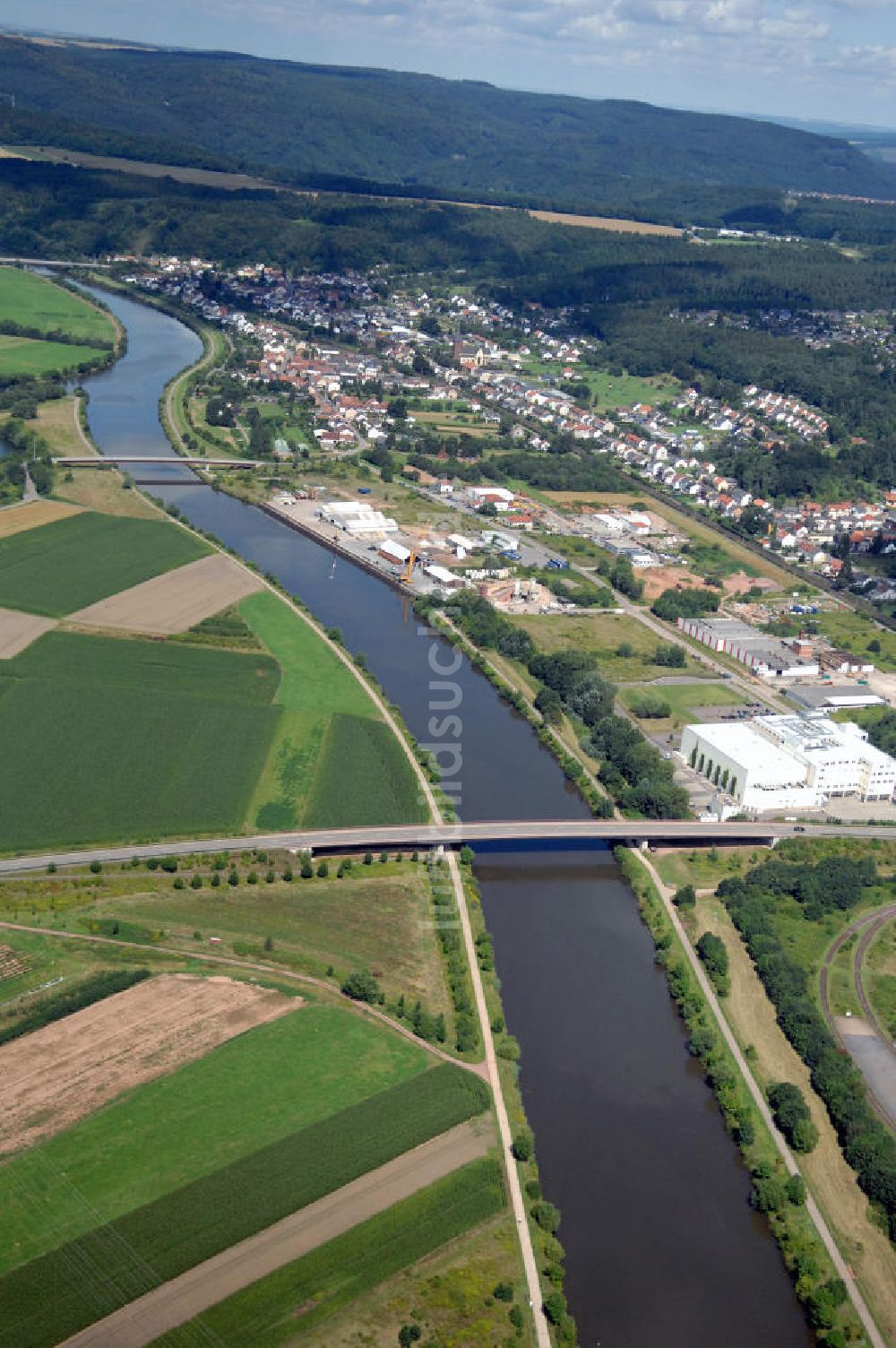 Luftaufnahme Besseringen - Saarverlauf bei Besseringen