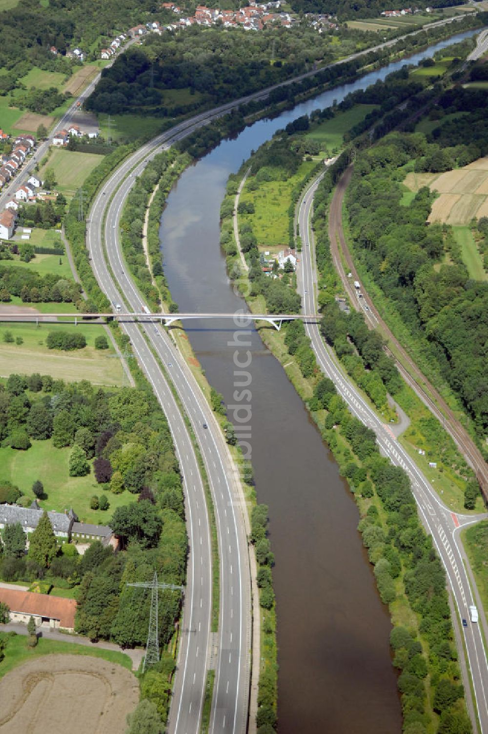 Fremersdorf aus der Vogelperspektive: Saarverlauf bei Fremersdorf