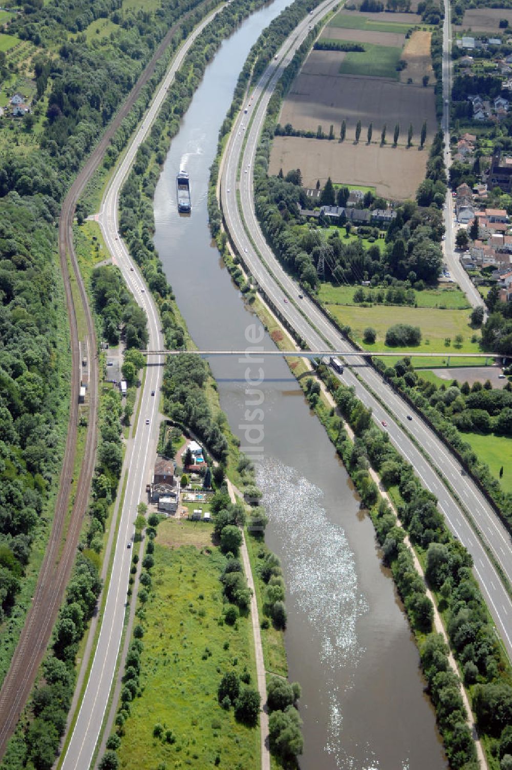 Fremersdorf aus der Vogelperspektive: Saarverlauf bei Fremersdorf