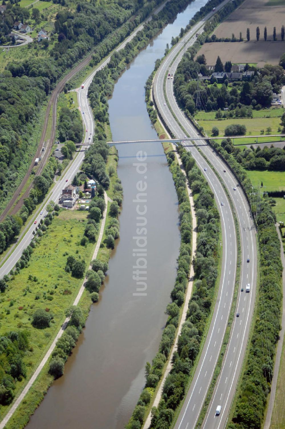 Luftaufnahme Fremersdorf - Saarverlauf bei Fremersdorf