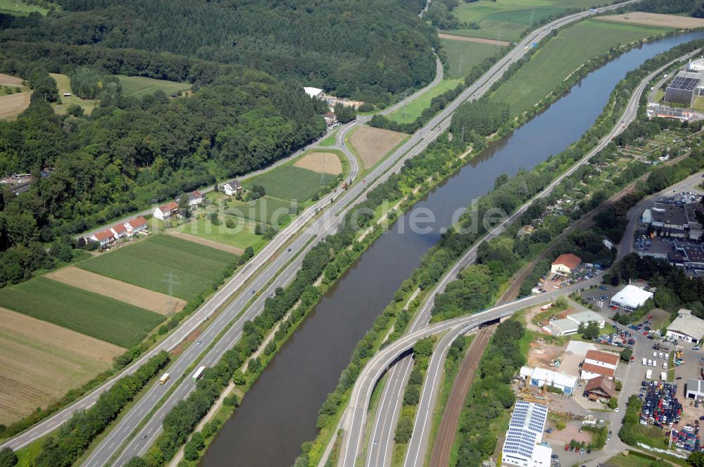 Luftbild Merzig - Saarverlauf bei Merzig