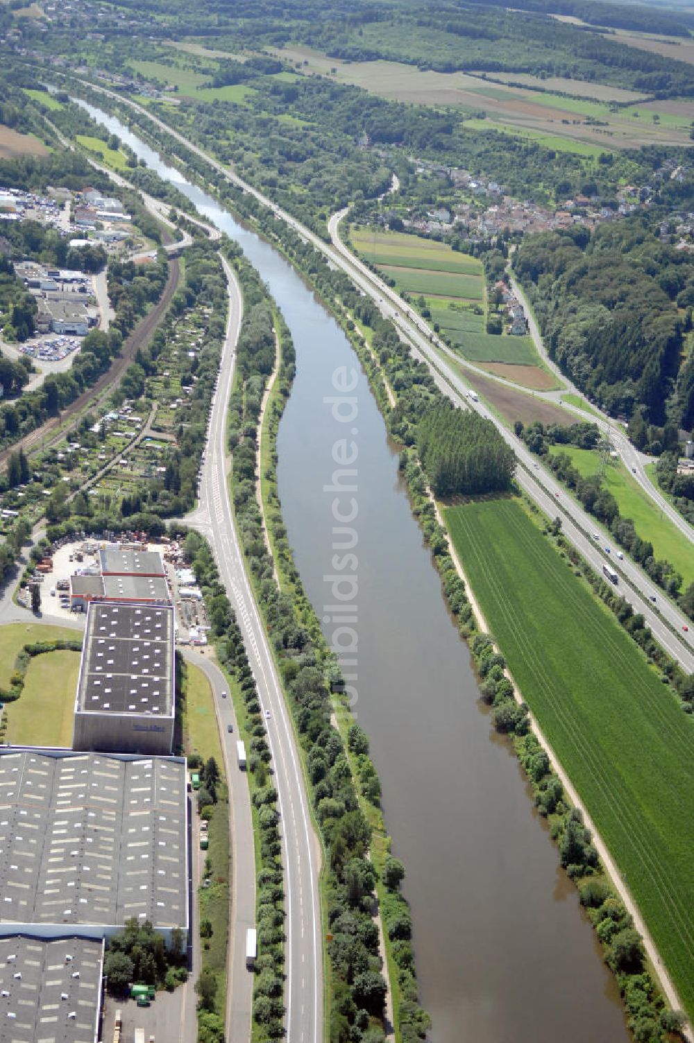 Merzig von oben - Saarverlauf bei Merzig