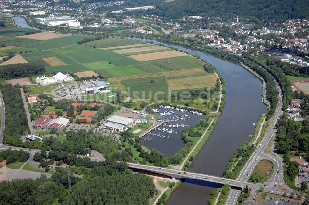 Merzig von oben - Saarverlauf bei Merzig