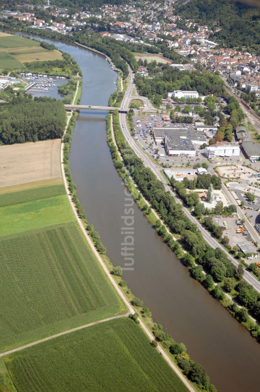 Luftbild Merzig - Saarverlauf bei Merzig