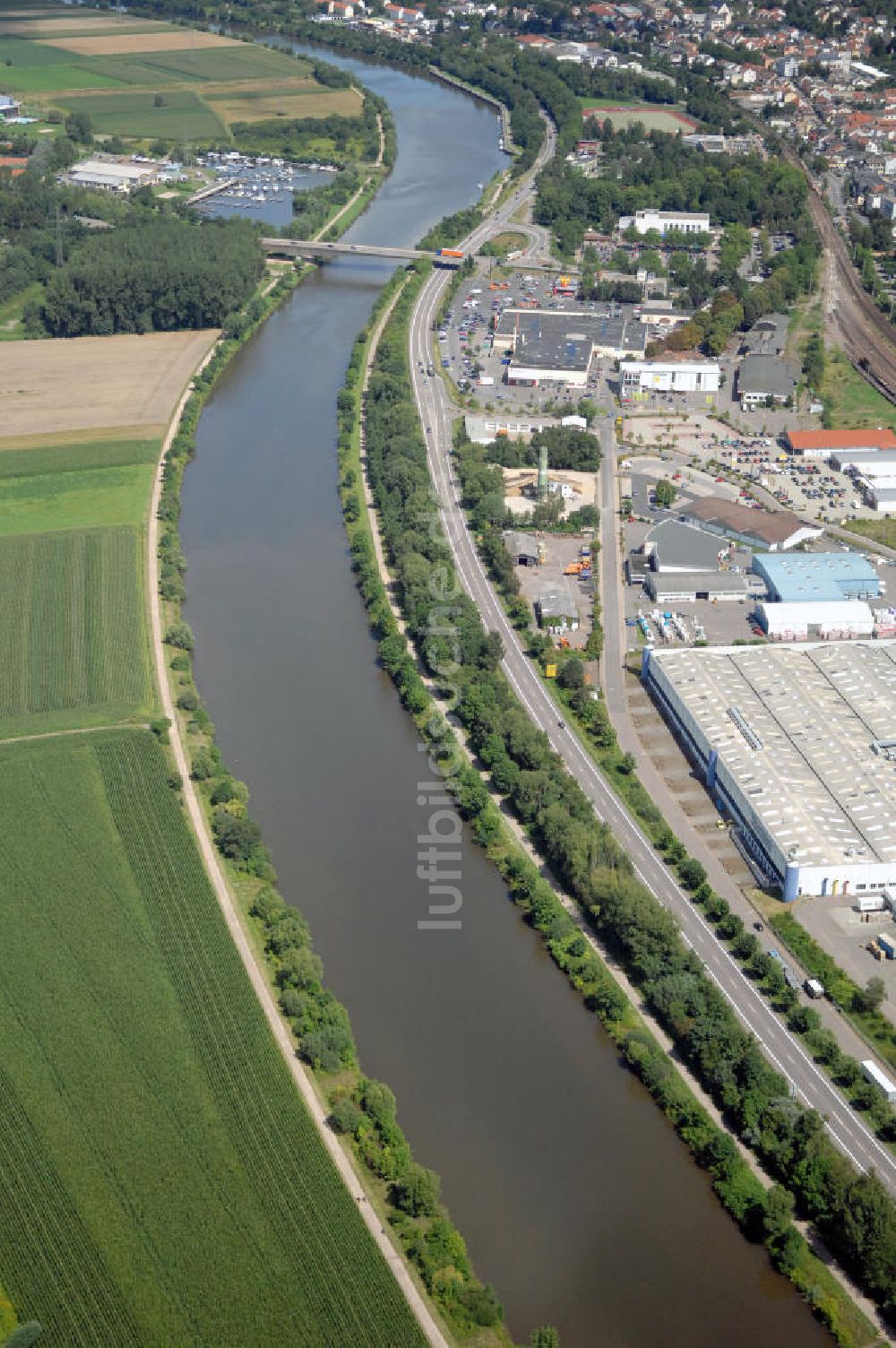 Luftaufnahme Merzig - Saarverlauf bei Merzig