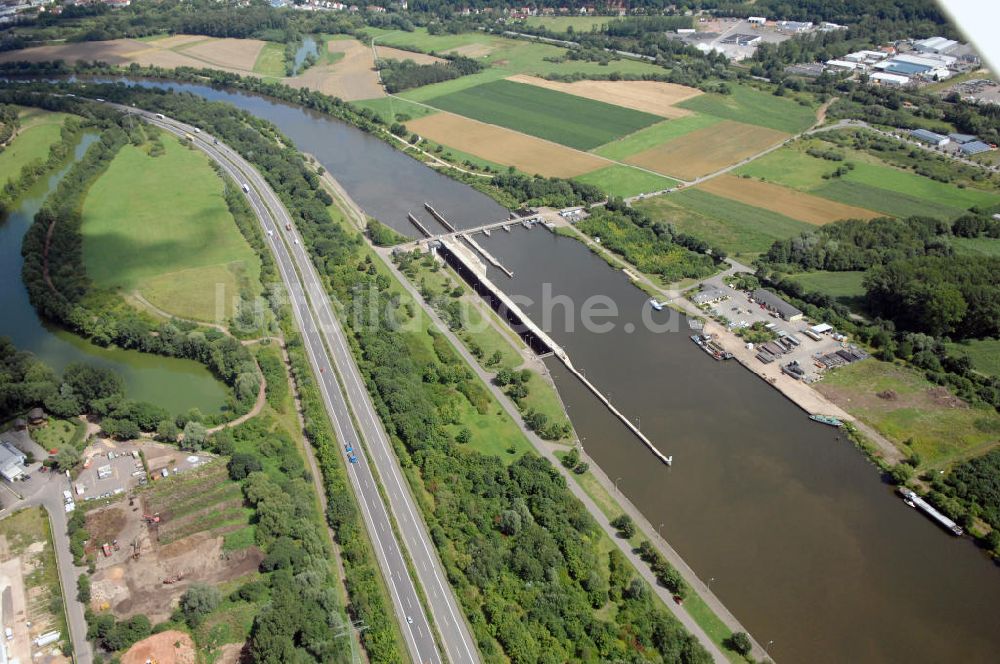 Luftbild Rehlingen - Saarverlauf bei Rehlingen