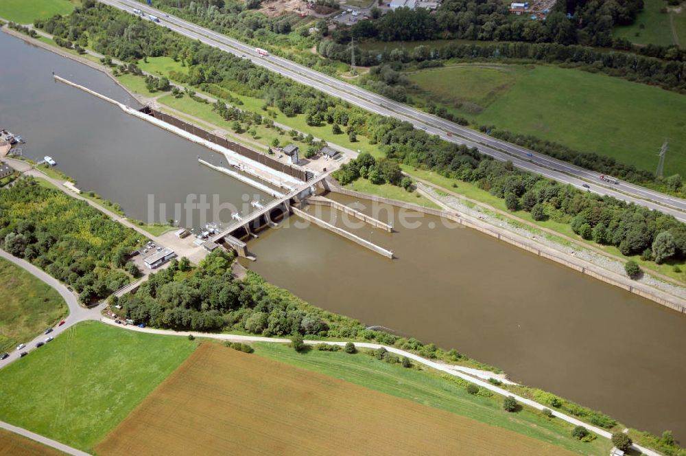 Rehlingen von oben - Saarverlauf bei Rehlingen