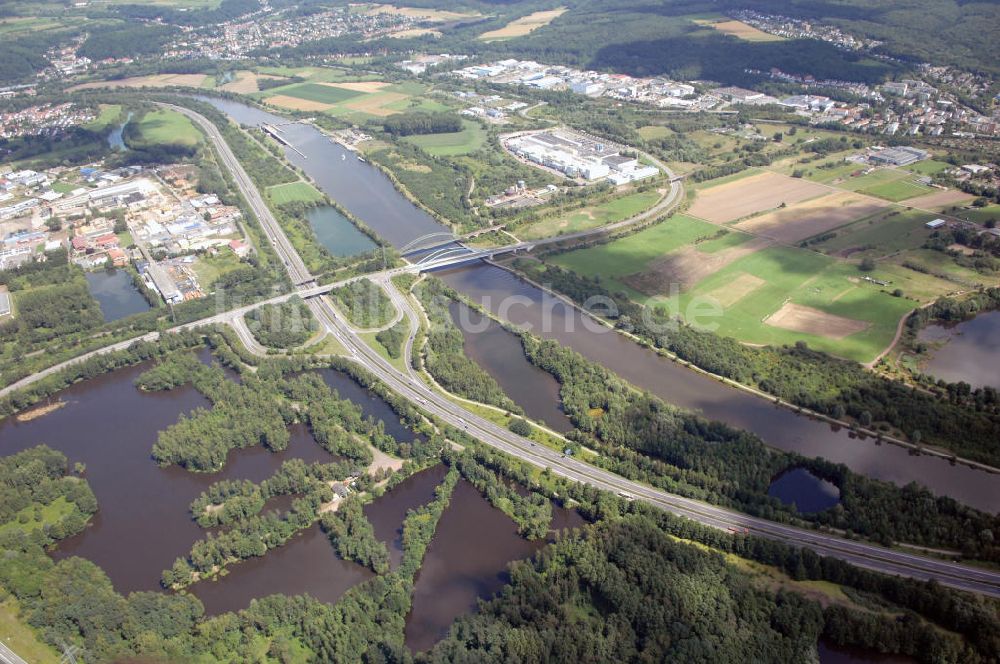 Luftaufnahme Rehlingen - Saarverlauf bei Rehlingen