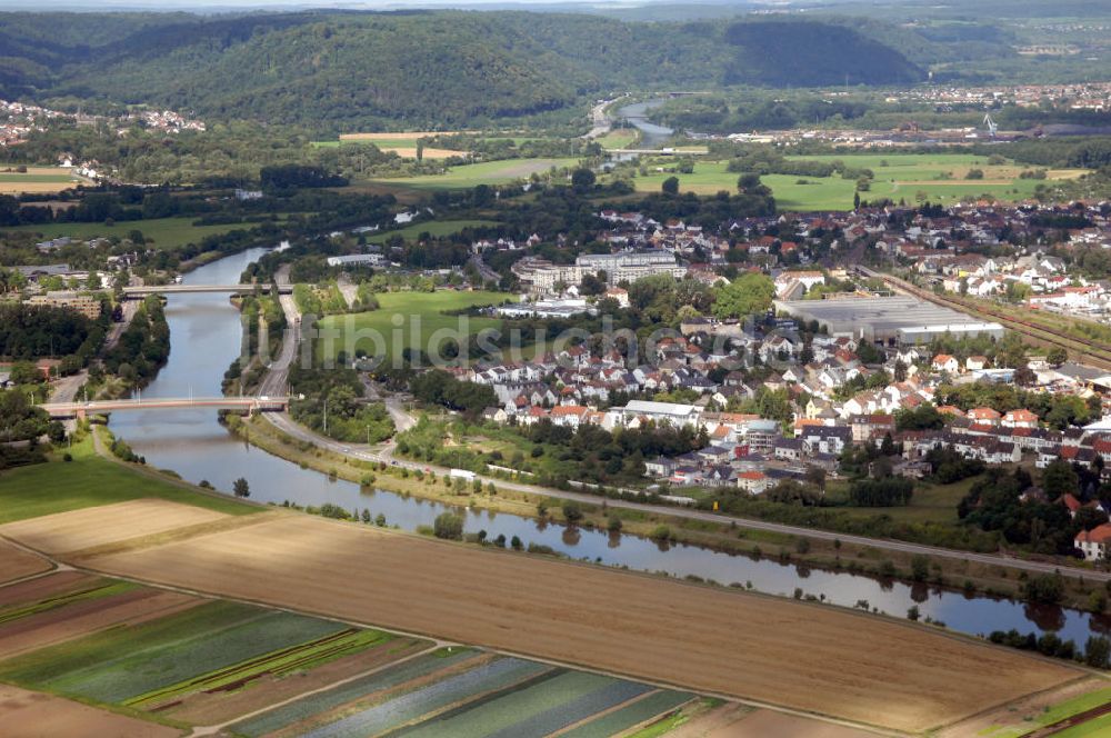 Luftaufnahme Saarlouis - Saarverlauf bei Saarlouis