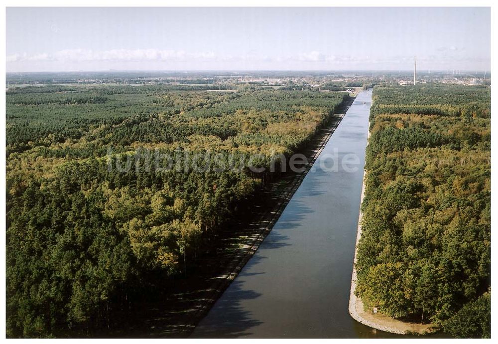 Hohenwarthe / Sachsen -Anhalt von oben - 14.10.2003 Sachsen -Anhalt Elbe-Havel Kanal Foto:Grahn