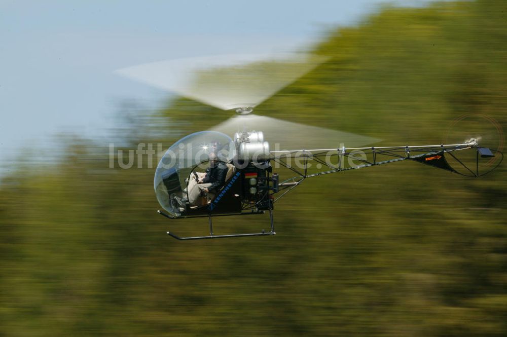 Luftaufnahme Lahr - Safari Helicopter nahe dem Flughafen Black Forest Airport Lahr in Baden-Württemberg