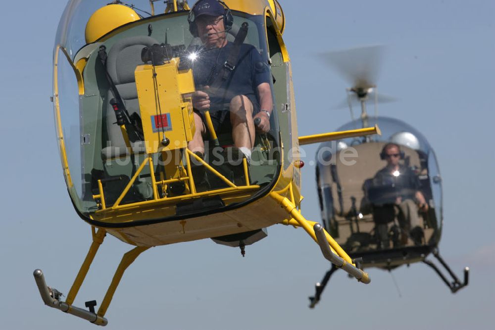 Lahr von oben - Safari Helicopter nahe dem Flughafen Black Forest Airport Lahr in Baden-Württemberg