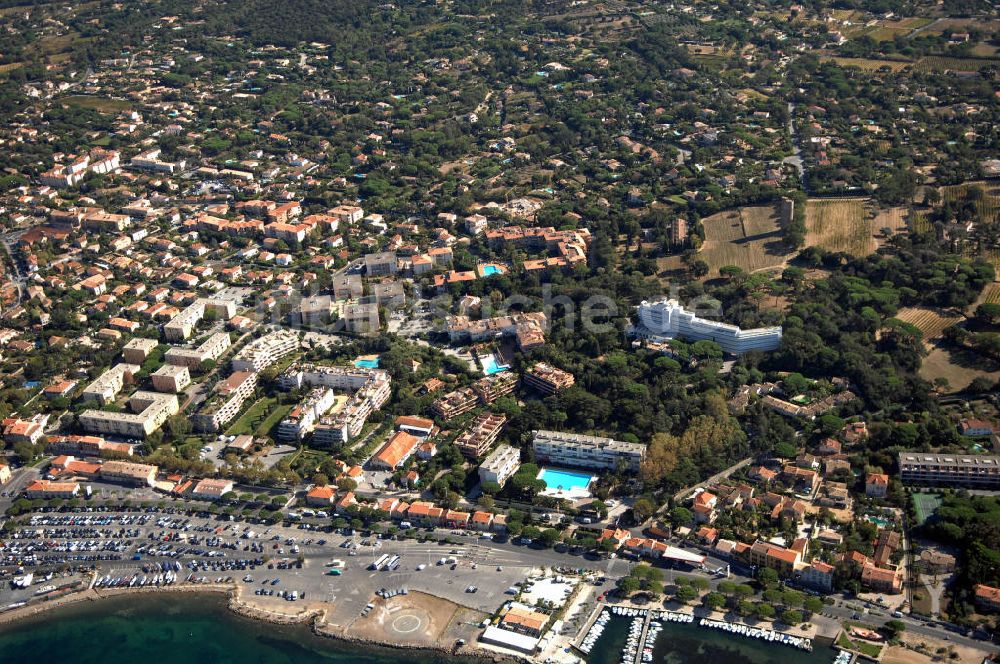 Luftaufnahme Saint-Tropez - Saint-Tropez an der Cote d'Azur in Frankreich