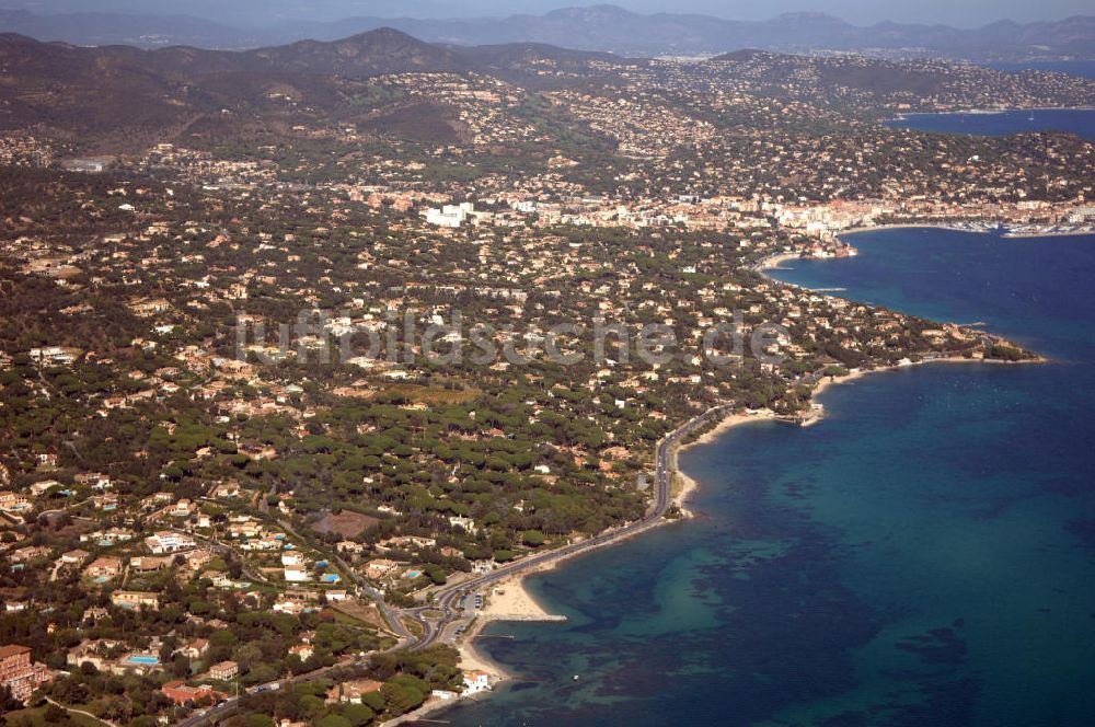 Sainte-Maxime von oben - Sainte-Maxime an der Cote d'Azur in Frankreich