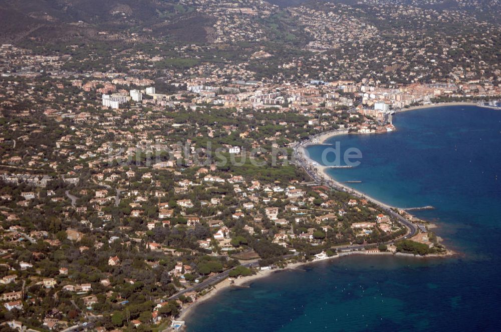 Sainte-Maxime von oben - Sainte-Maxime an der Cote d'Azur in Frankreich