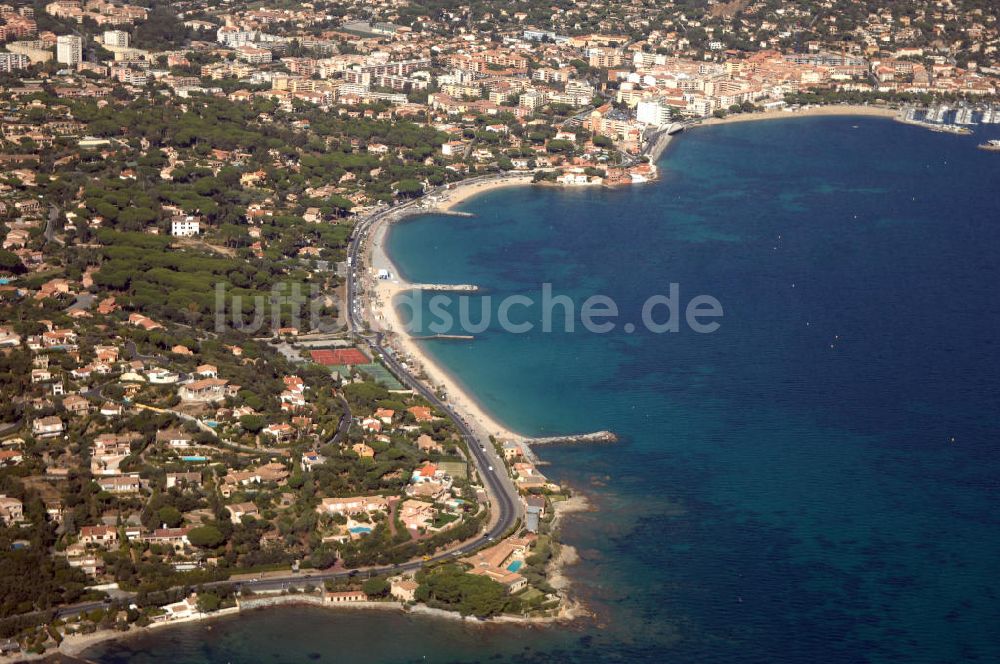 Sainte-Maxime aus der Vogelperspektive: Sainte-Maxime an der Cote d'Azur in Frankreich