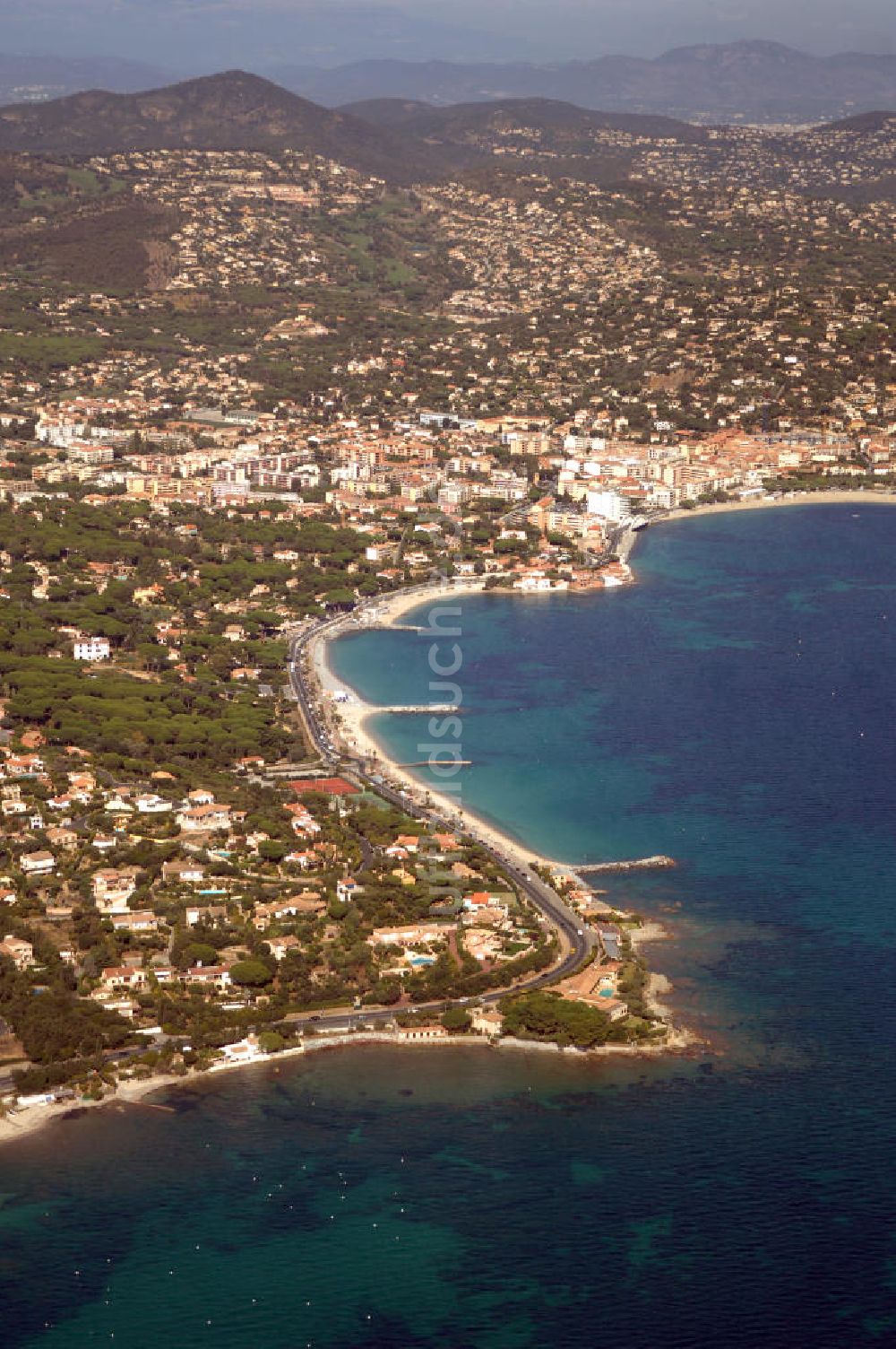 Luftbild Sainte-Maxime - Sainte-Maxime an der Cote d'Azur in Frankreich