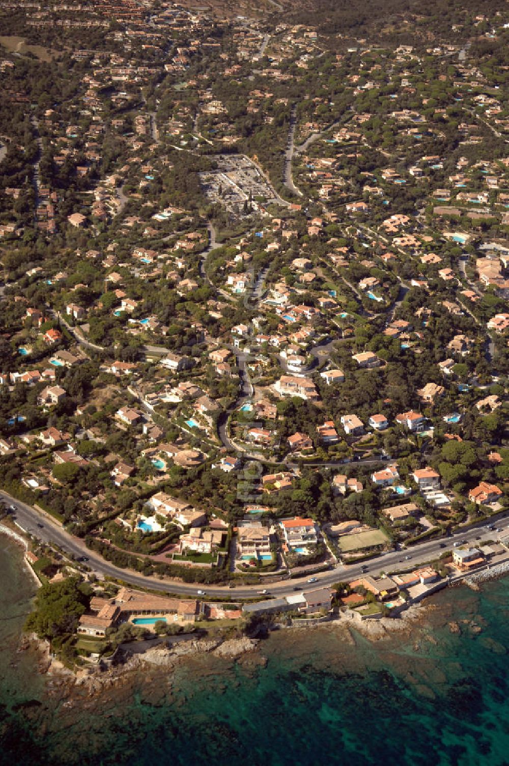 Sainte-Maxime von oben - Sainte-Maxime an der Cote d'Azur in Frankreich