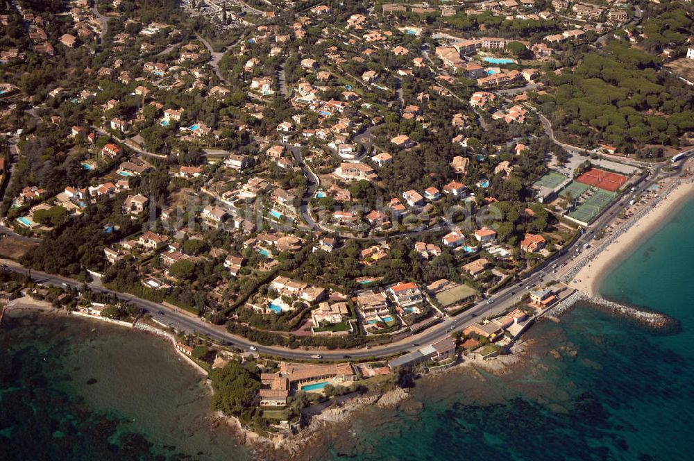 Sainte-Maxime aus der Vogelperspektive: Sainte-Maxime an der Cote d'Azur in Frankreich