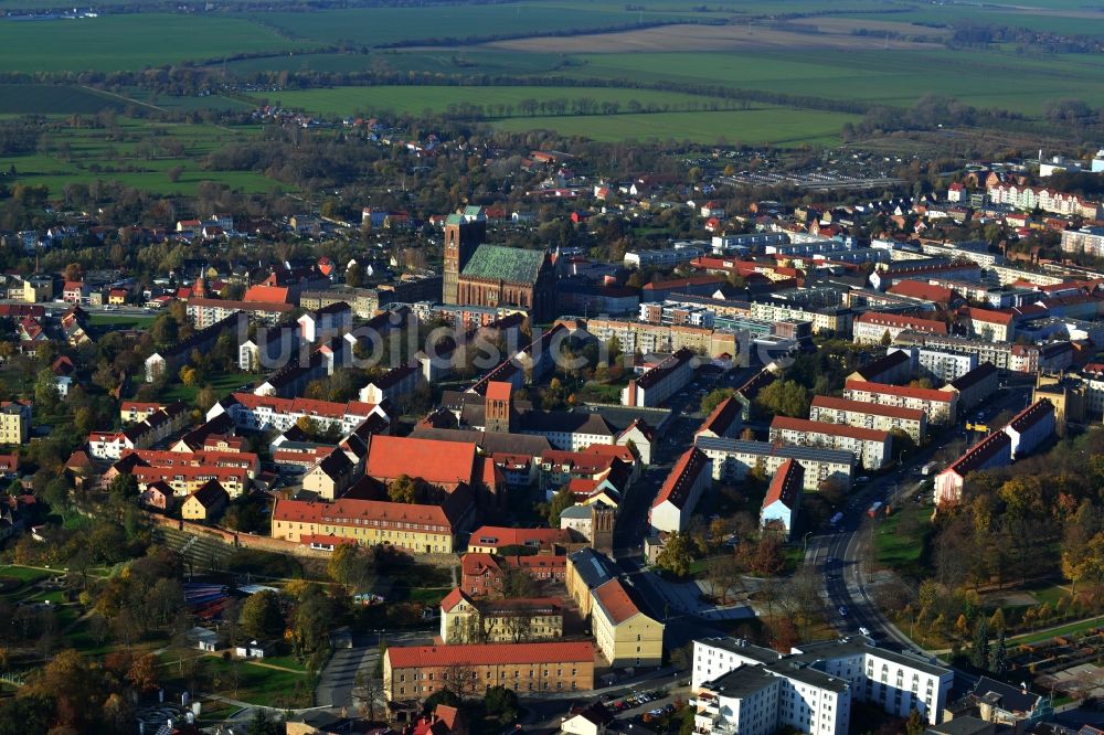 Luftaufnahme Prenzlau - Sakralbauten in Prenzlau im Bundesland Brandenburg