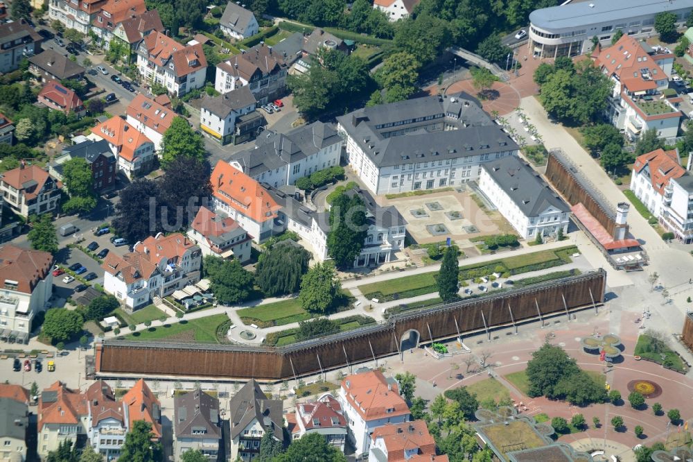 Luftaufnahme Bad Salzuflen - Salinen - Bauwerk an der Parkstraße in Bad Salzuflen im Bundesland Nordrhein-Westfalen