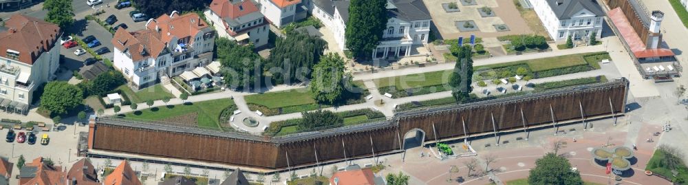 Luftbild Bad Salzuflen - Salinen - Bauwerk an der Parkstraße in Bad Salzuflen im Bundesland Nordrhein-Westfalen