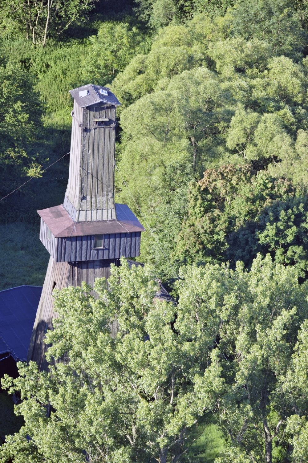 Dörnfeld aus der Vogelperspektive: Salineturm in Dörnfeld im Bundesland Thüringen