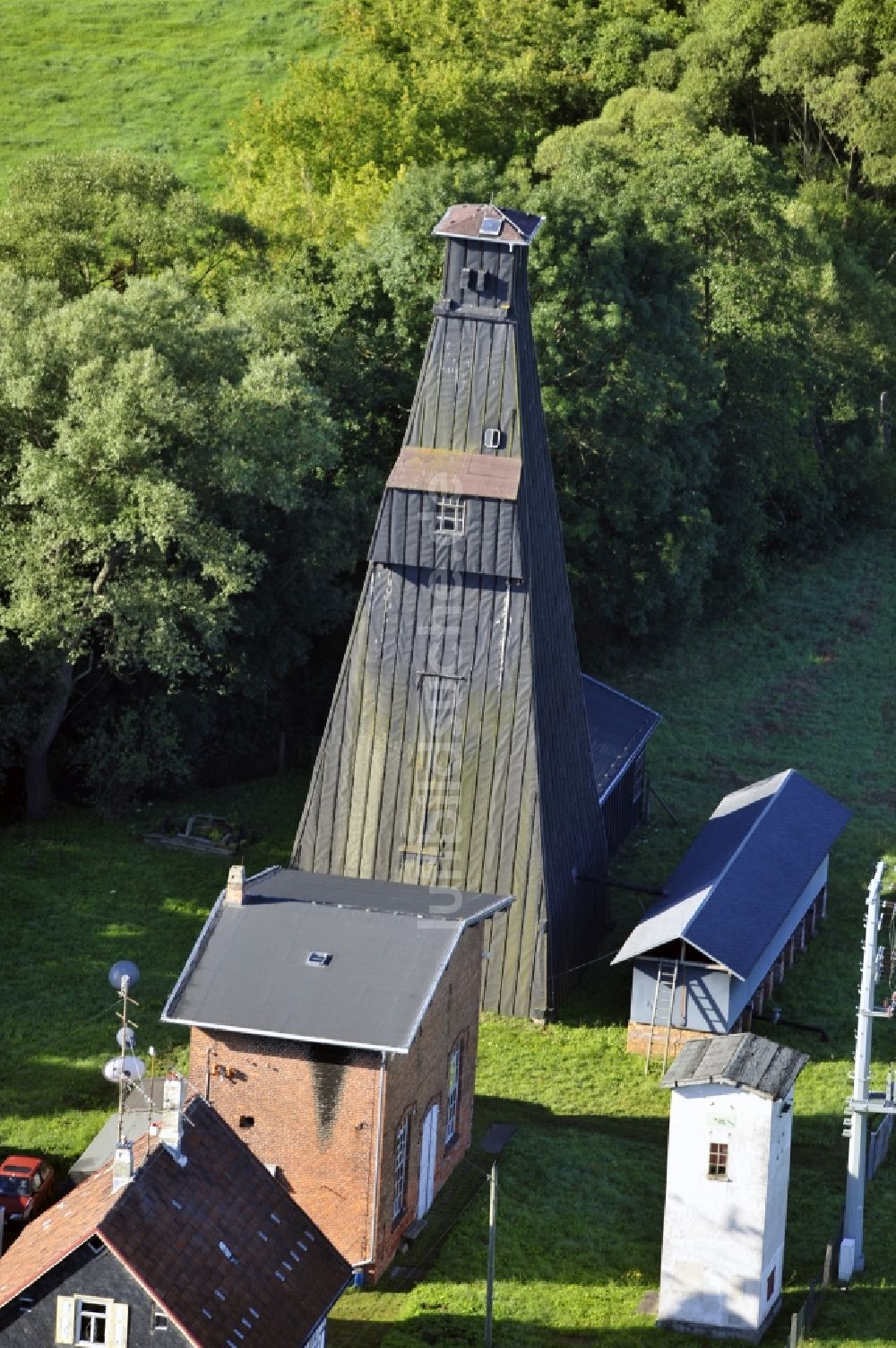 Luftaufnahme Dörnfeld - Salineturm in Dörnfeld im Bundesland Thüringen