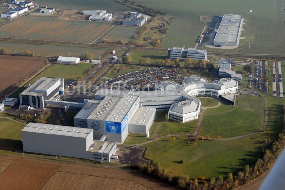 Barleben aus der Vogelperspektive: Salutas Pharma GmbH in Barleben bei Magdeburg