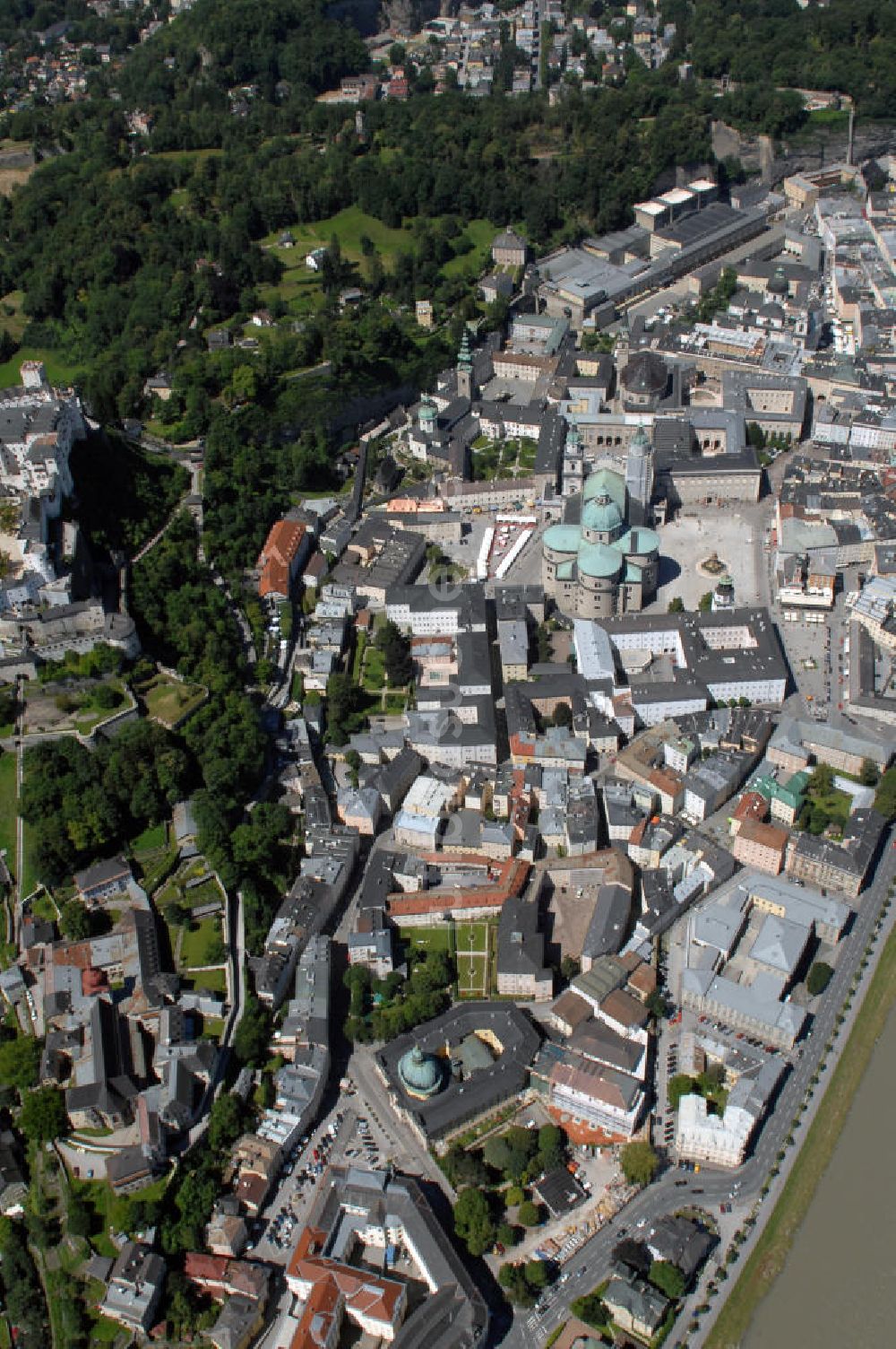 Salzburg Aus Der Vogelperspektive Salzburg Altstadt