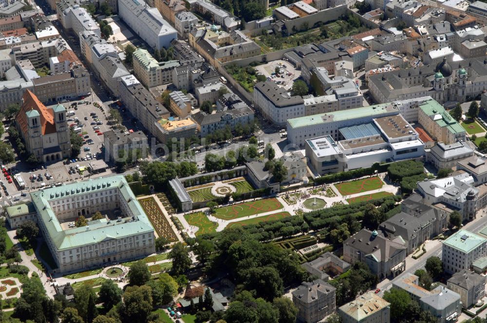 Salzburg von oben - Salzburg Schloss Mirabell