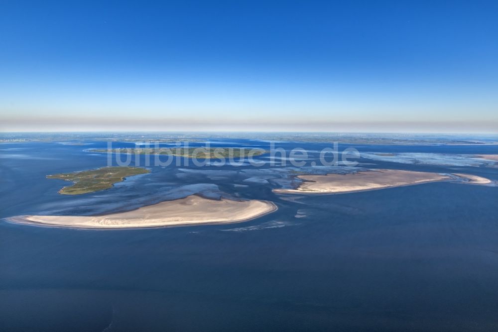 Luftaufnahme Pellworm - Sandbank Hallig- Japsand im Bundesland Schleswig-Holstein