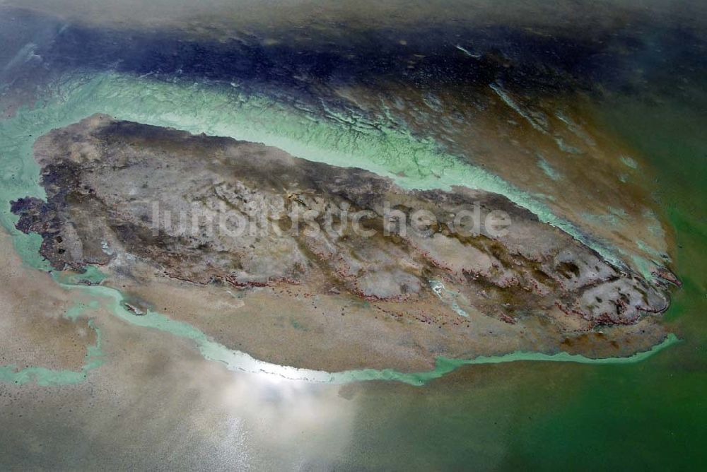 Luftbild Zarrenzin - Sandbank in der Klimphoresbucht bei Zarrenzin