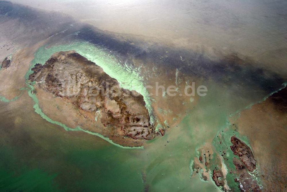 Luftaufnahme Zarrenzin - Sandbank in der Klimphoresbucht bei Zarrenzin