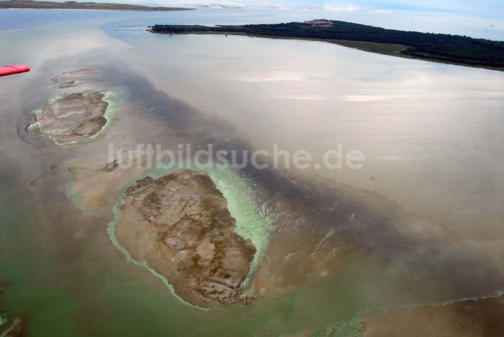 Zarrenzin von oben - Sandbank in der Klimphoresbucht bei Zarrenzin