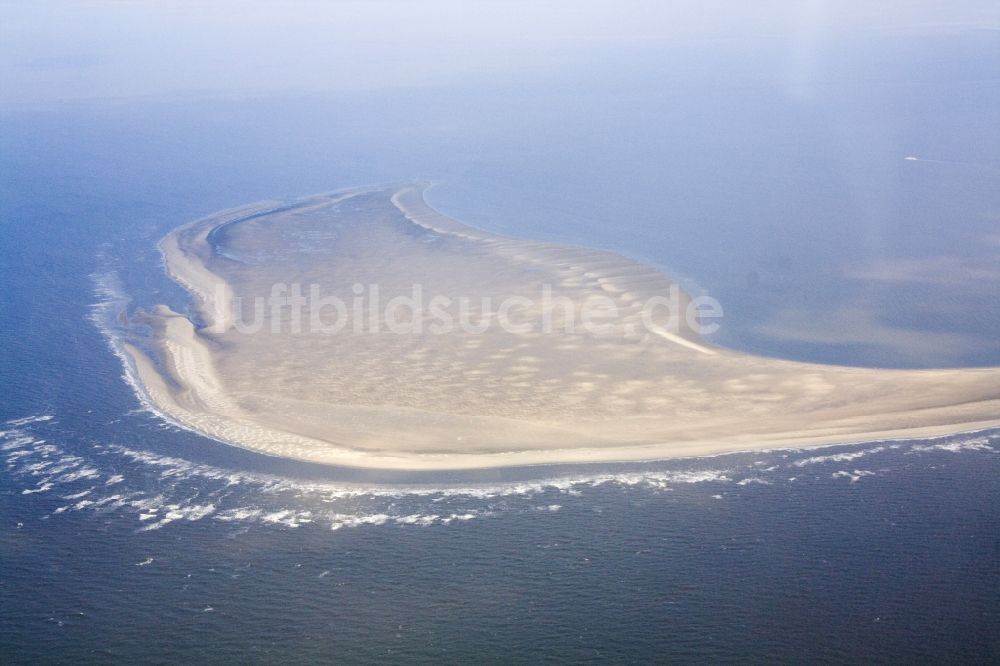 Friedrichskoog aus der Vogelperspektive: Sandbank nordwestlich der Insel Trischen der Gemeinde Friedrichskoog im Bundesland Schleswig-Holstein