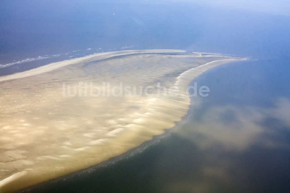 Luftbild Friedrichskoog - Sandbank nordwestlich der Insel Trischen der Gemeinde Friedrichskoog im Bundesland Schleswig-Holstein