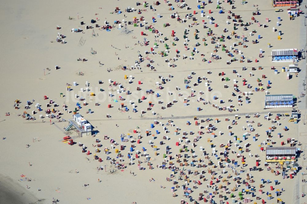 Luftbild Borkum - Sandstrand- Landschaft in Borkum im Bundesland Niedersachsen