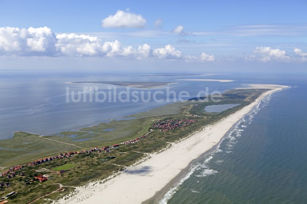 Luftbild Juist - Sandstrand- Landschaft an der in Juist im Bundesland Niedersachsen