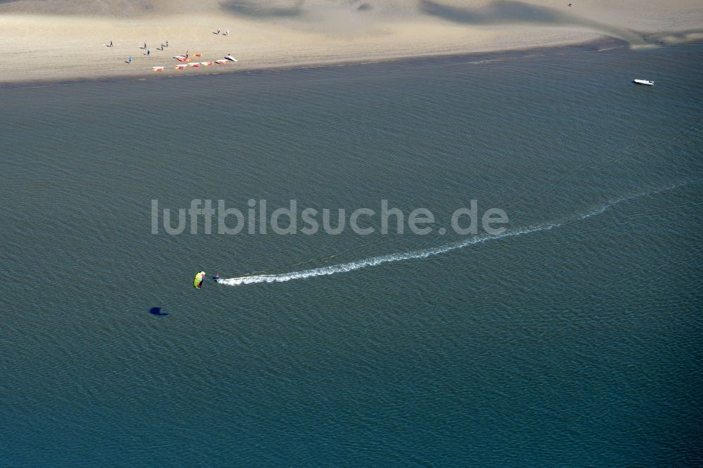 Sankt Peter-Ording von oben - Sandstrand- Landschaft an der Nordsee- Küste in Sankt Peter-Ording im Bundesland Schleswig-Holstein