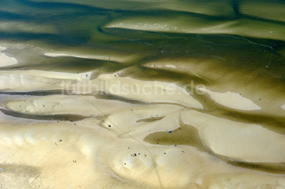 Luftbild Sankt Peter-Ording - Sandstrand- Landschaft an der Nordsee - Küste in Sankt Peter-Ording im Bundesland Schleswig-Holstein