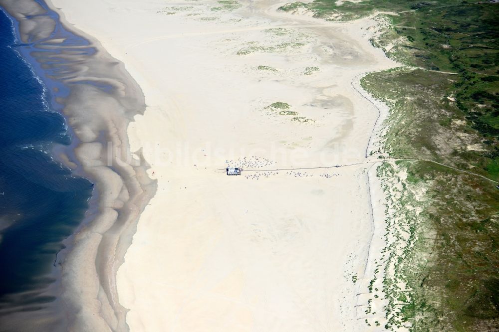 Luftbild Norderney - Sandstrand- Landschaft an der Nordsee in Norderney im Bundesland Niedersachsen