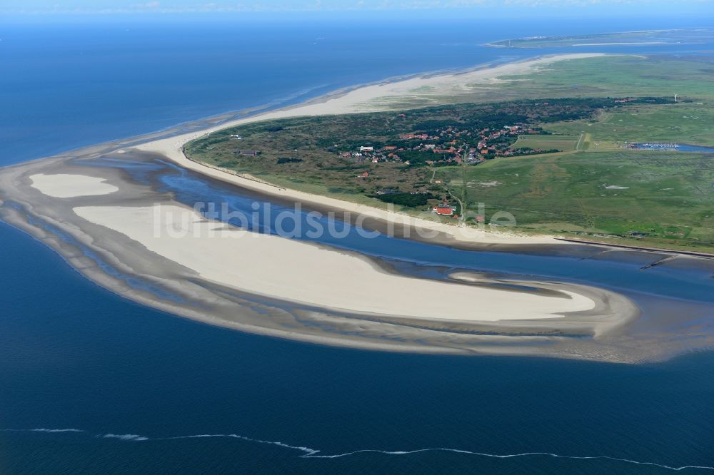 Luftbild Spiekeroog - Sandstrand- Landschaft an der Nordsee in Spiekeroog im Bundesland Niedersachsen