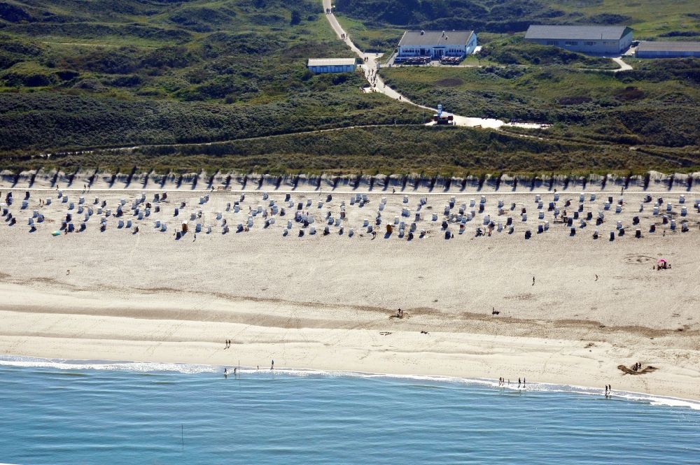 Luftaufnahme Spiekeroog - Sandstrand- Landschaft an der Nordsee in Spiekeroog im Bundesland Niedersachsen