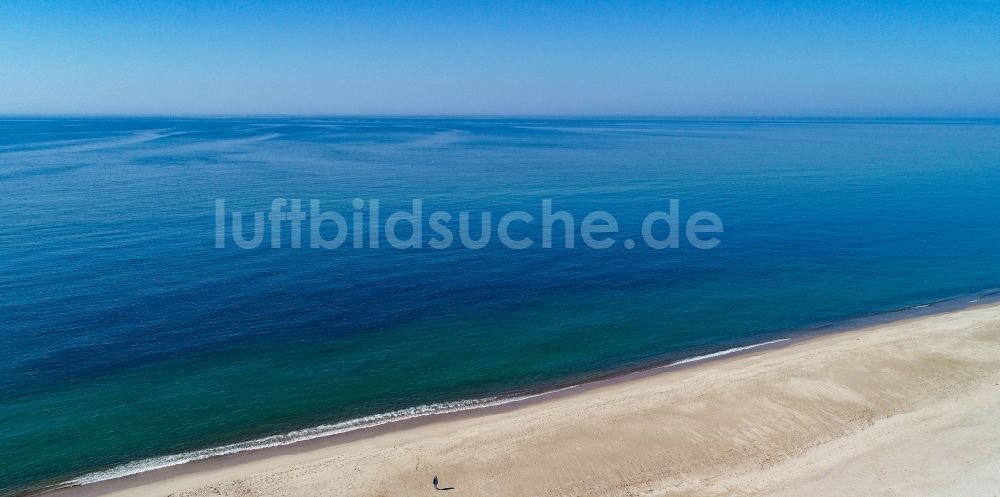 Ulfborg aus der Vogelperspektive: Sandstrand- Landschaft der Nordsee in Ulfborg in Region Midtjylland, Dänemark