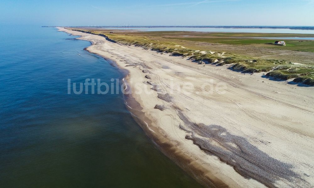 Luftbild Ulfborg - Sandstrand- Landschaft der Nordsee in Ulfborg in Region Midtjylland, Dänemark