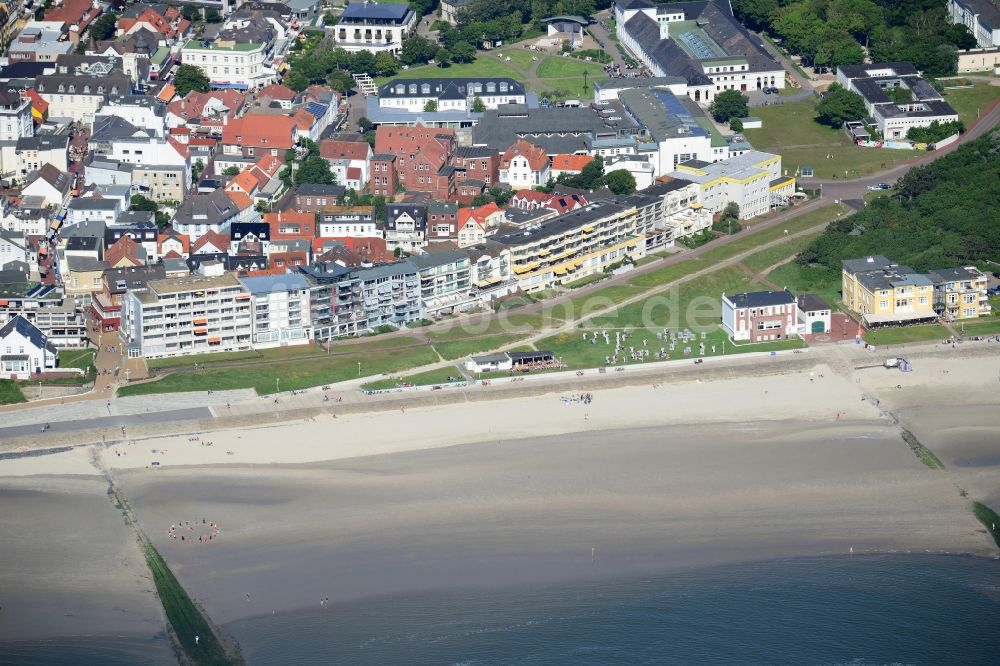 Luftbild Norderney - Sandstrand- Landschaft an der Nordsee zur Insel Norderney im Bundesland Niedersachsen