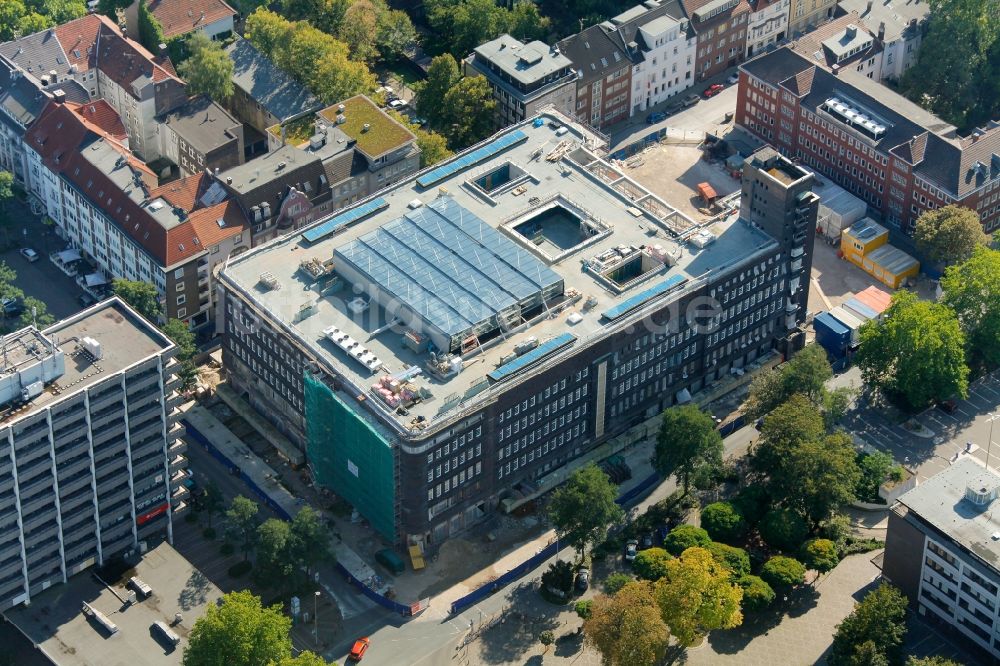 Gelsenkirchen aus der Vogelperspektive: Sanierung und Umbau des Hans-Sachs-Haus in Gelsenkirchen im Bundesland Nordrhein-Westfalen