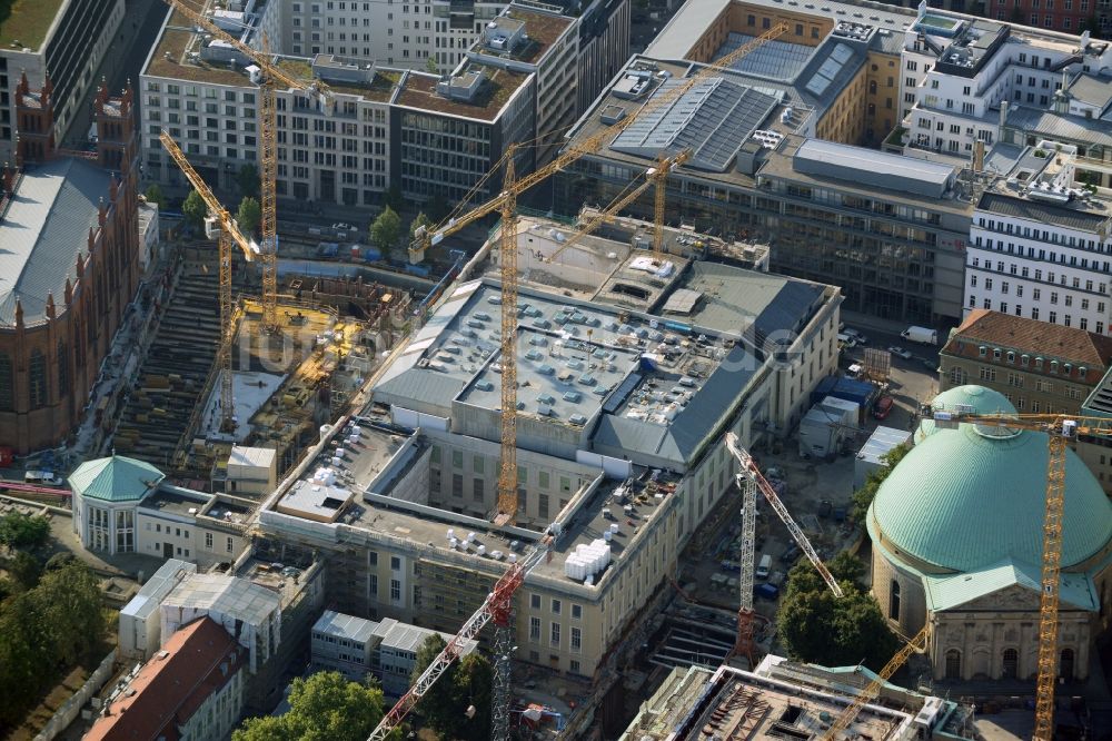 Berlin von oben - Sanierung des Verwaltungs- und Magazingebäudes der Staatsoper in Berlin