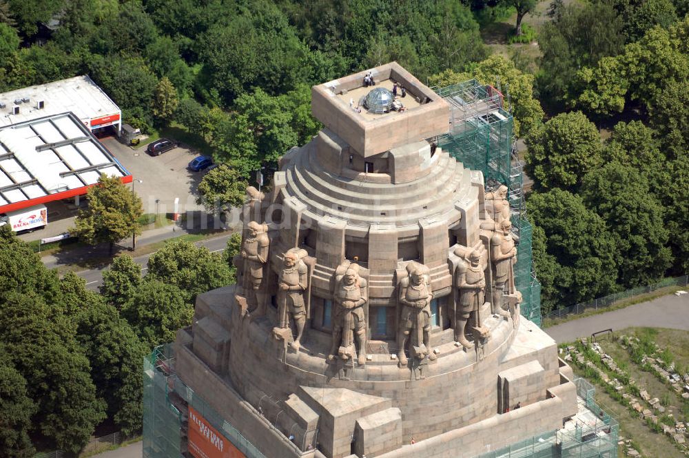 Leipzig aus der Vogelperspektive: Sanierung Völkerschlachtdenkmal Leipzig